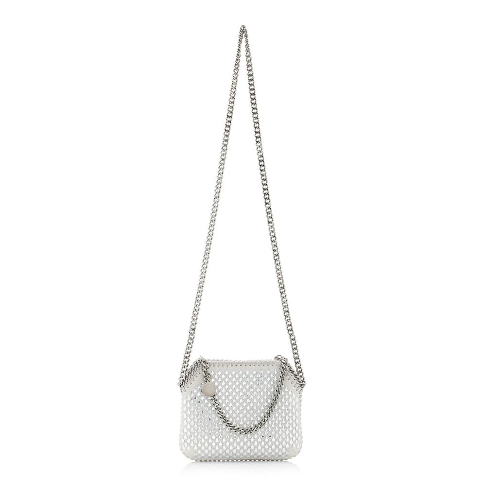 Stella Mccartney Embellished Silver Falabella Mini Bag